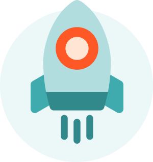 Rocket ship icon