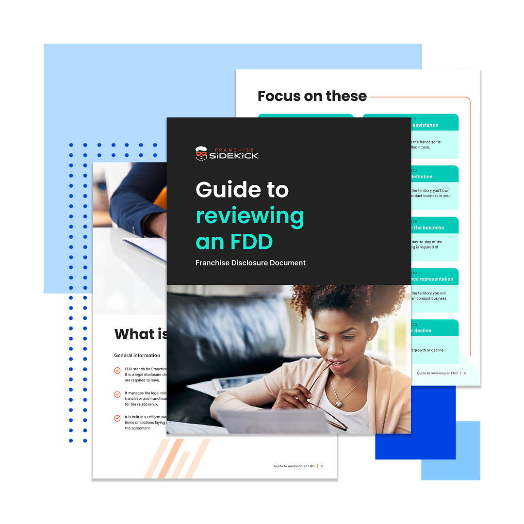 Guide to reviewing an FDD by Franchise Sidekick.