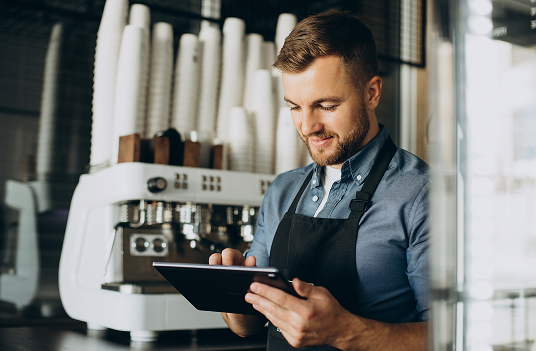 Employee working in store