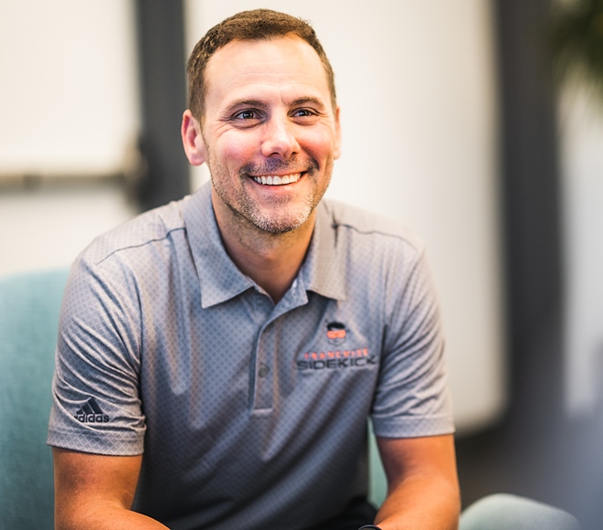 employee smiling