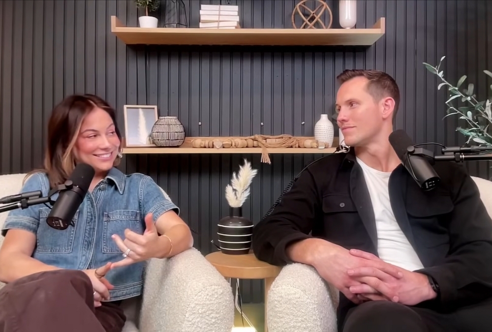 A photo of Shawn Johnson East and Andrew East