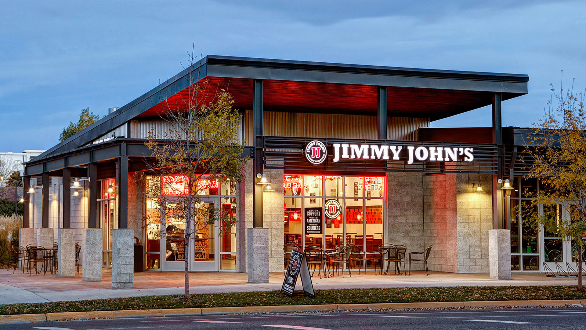 An exterior image of a Jimmy John's building